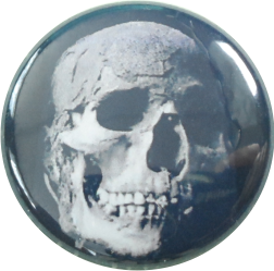 Totenkopf Button schwarz